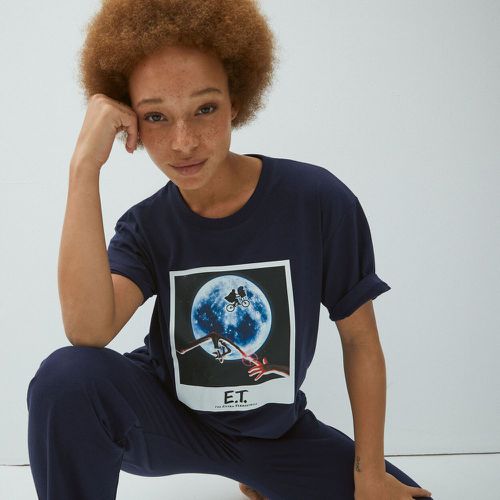 ensemble pantalon et tee-shirt imprimé stitch - bleu marine - Undiz