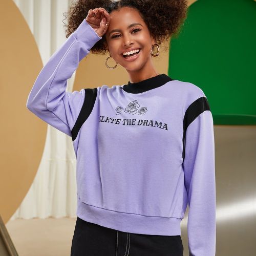 Sweat couleur lila femme clearance